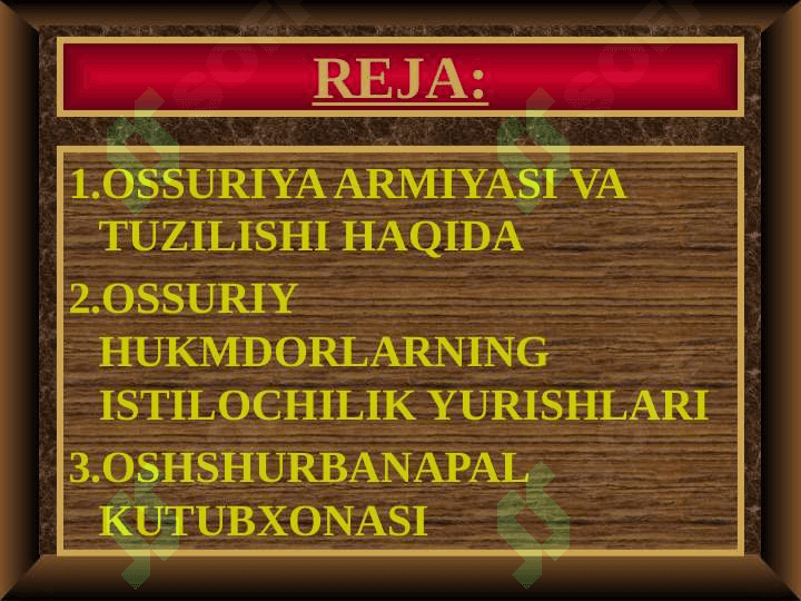 QADIMGI OSSURIYA HARBIY YURISHLARI 2