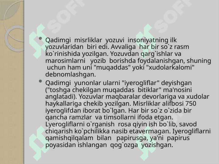 Qadimgi Misr madaniyati! 3