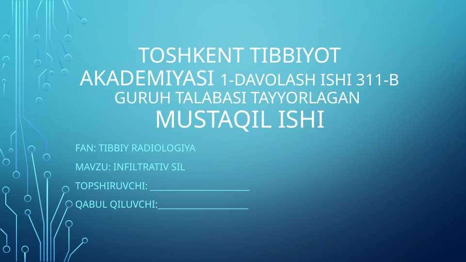 Infiltrativ sil