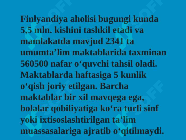 FINLYANDIYA TA’LIM TIZIMI 3