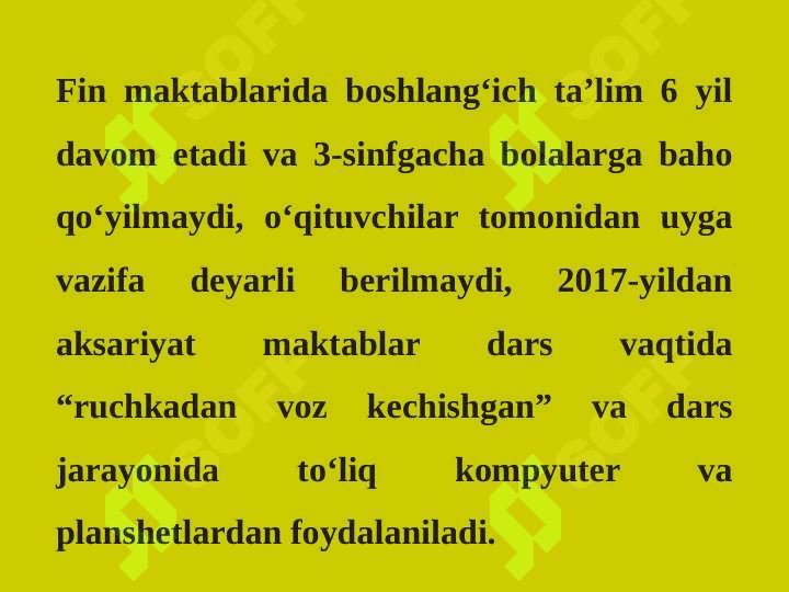 FINLYANDIYA TA’LIM TIZIMI 4