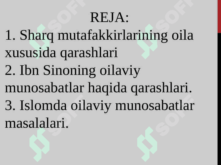 Oila va oilaviy munosabatlar borasidagi qarashlar 2