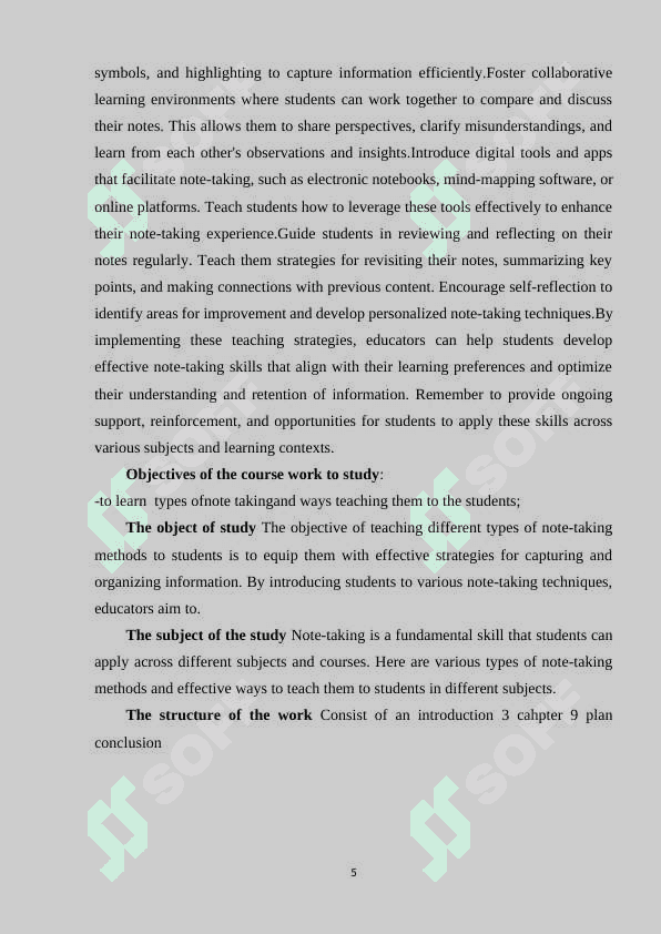 TYPES OF NOTE TAKINGAND WAYS TEACHING THEM TO THE STUDENT 4