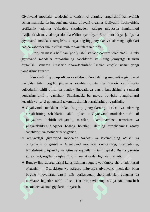 GIYOHVAND MODDALARNING NOQONUNIY AYLANISHI BILAN BOGʻLIQ JINOYATLAR 3