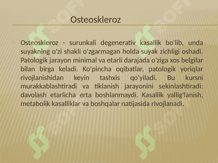 Osteoskleroz 2
