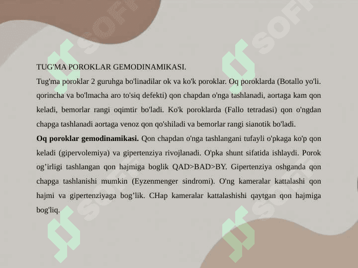 YURAK VA QON-TOMIRLAR KASALLIKLARI NUR TASHXISI 4
