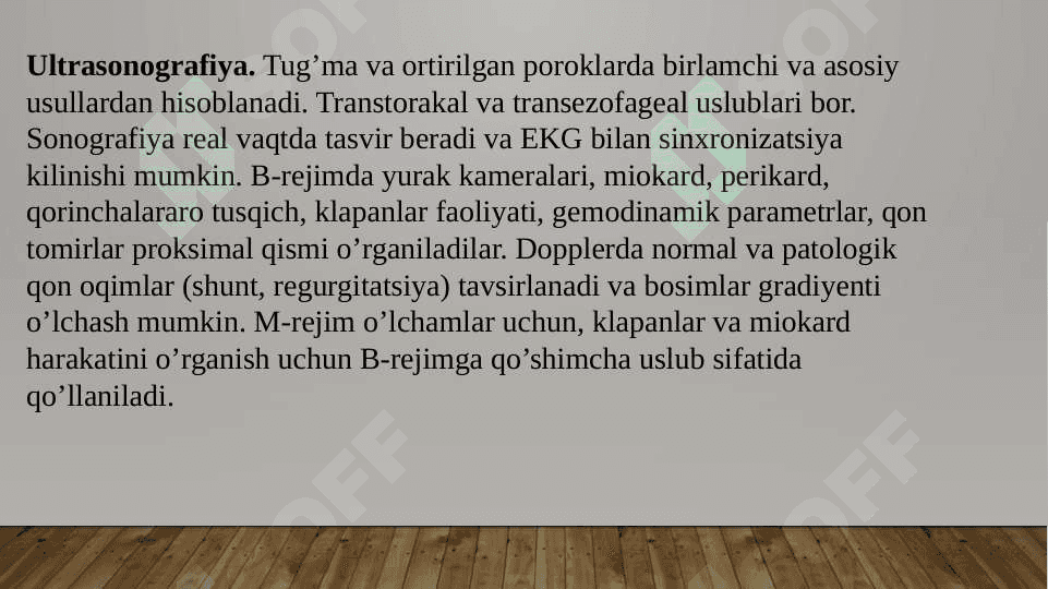 Yurak qon tomir tizimida nur tashxisi 3