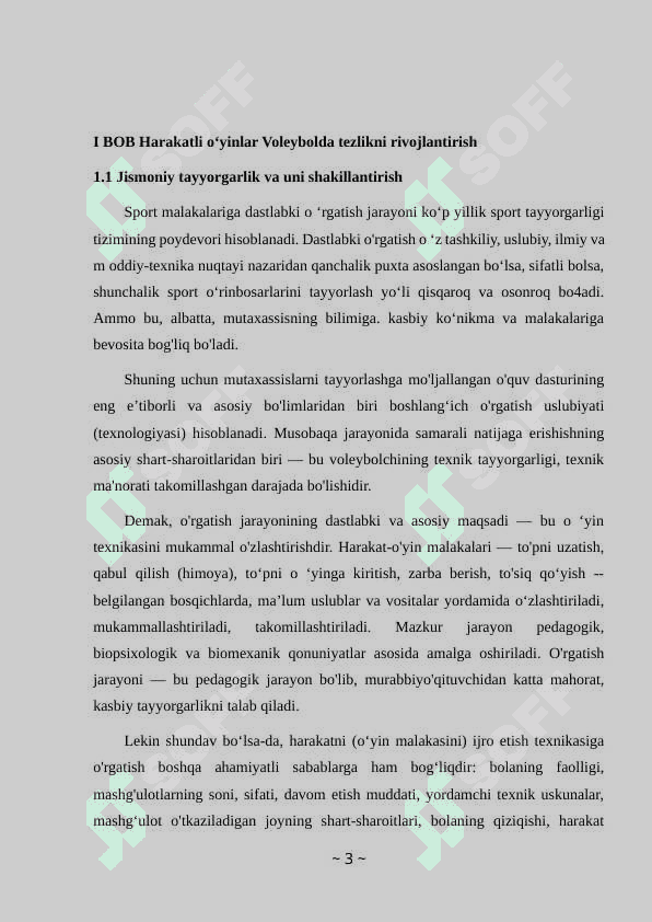 HARAKATLI OʻYINLAR VOLEYBOLDA TEZLIKNI RIVOJLANTIRISH 3