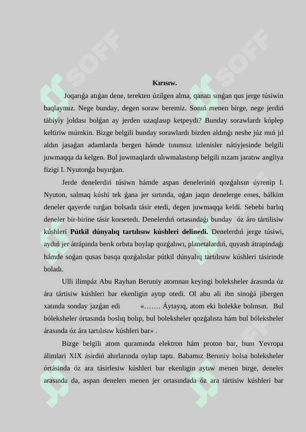 Pútkil dúnyalıq tartılısıw nizami 3