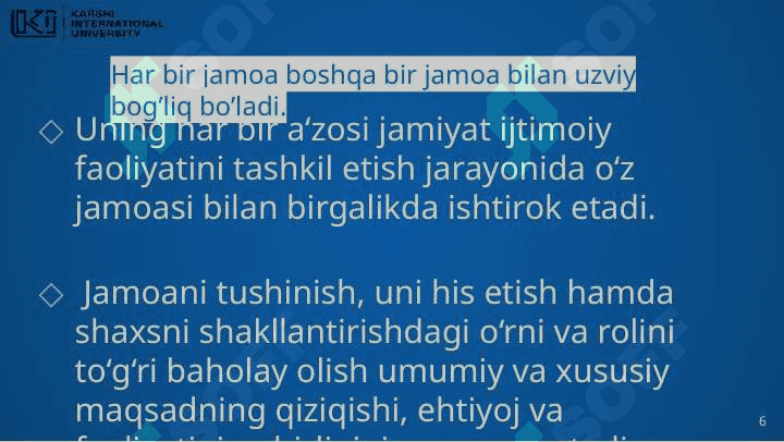Tarbiya jamoasi va yagona pedagogik jarayon 6