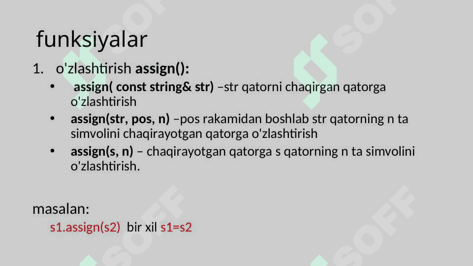 C++ qatorlаr yarаtish 5