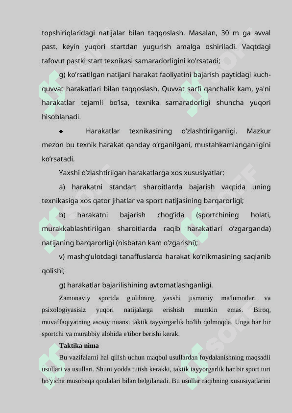 SPORTCHINING TEXNIK TAYYORGARLIGI 6