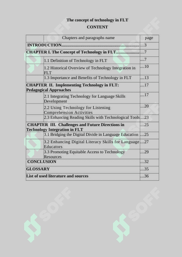 The concept of technology in FLT 2