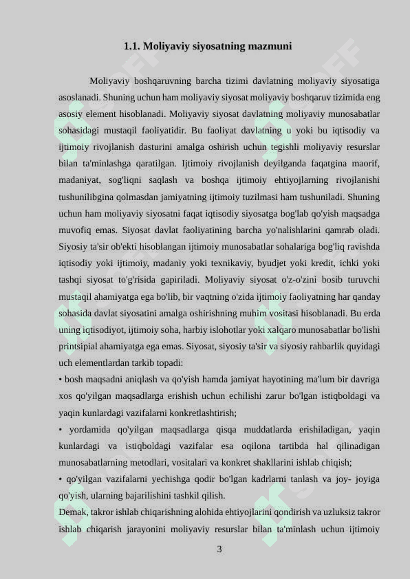 DAVLATNING  MOLIYAVIY SIYOSATI 3