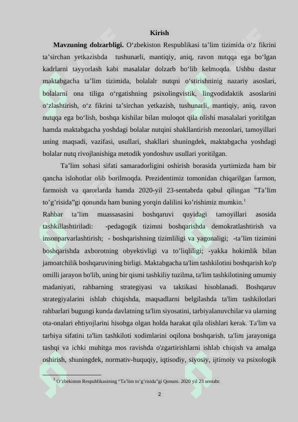 Interfaol usullar orqali maktabgacha yoshdagi bolalar nutqini rivojlantirish 2