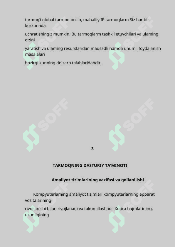 “Kampyuter tarmog’ining dasturiy ta’minoti” 4