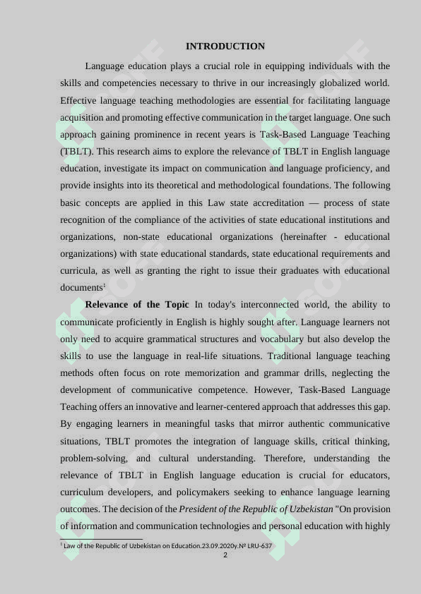 TASK-BASED LANGUAGE TEACHING IN ENGLISH 2