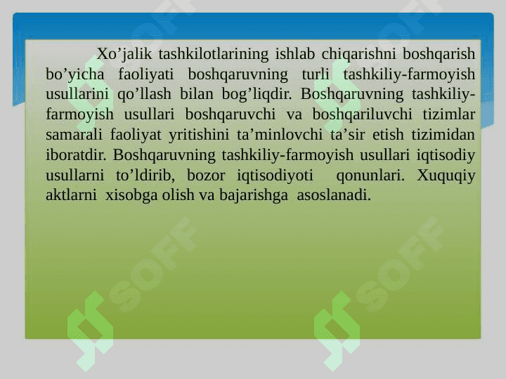 Korxonalarda ishlab chiqarishni tashkil etish va boshqarish 4
