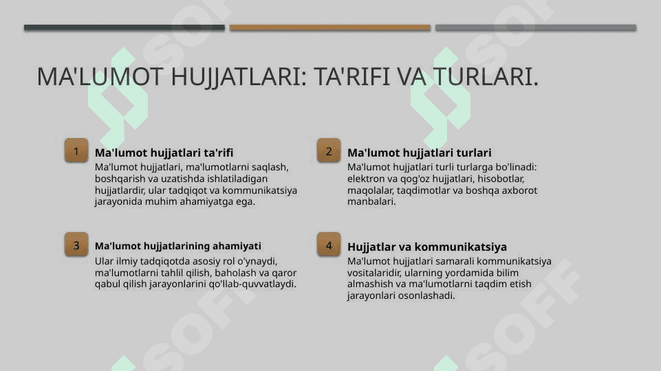 Ma lumot va axborot hujjatlari.Ona tili 3