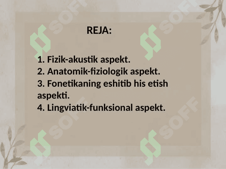 Fonetikaning to‘rt aspekti 2