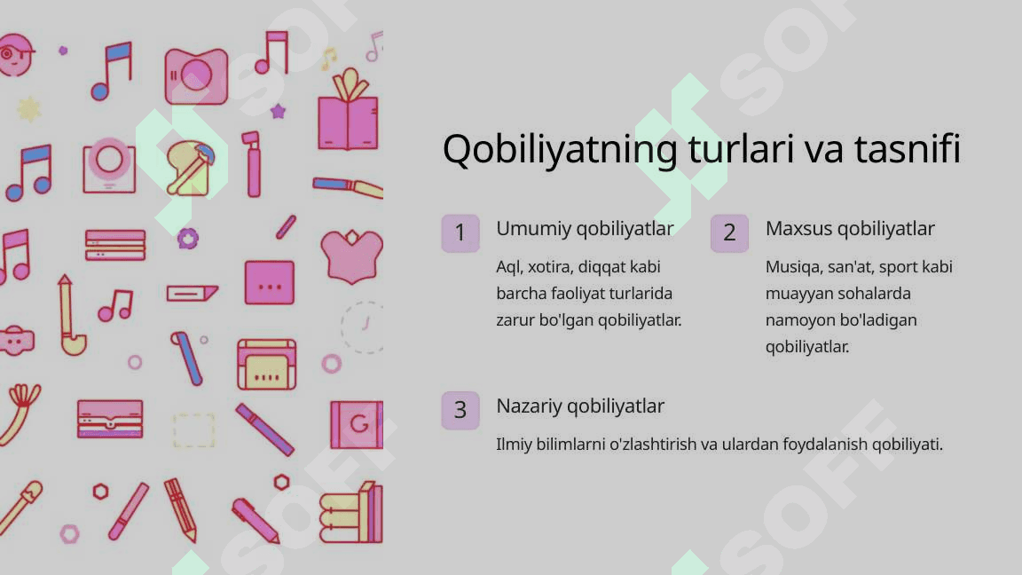 Qobiliyatning psixologik-pedagogik tavsifi. Pedagogik qobiliyatning asosiy turlari. Empatiya va pertseptiv qobiliyatlar 4