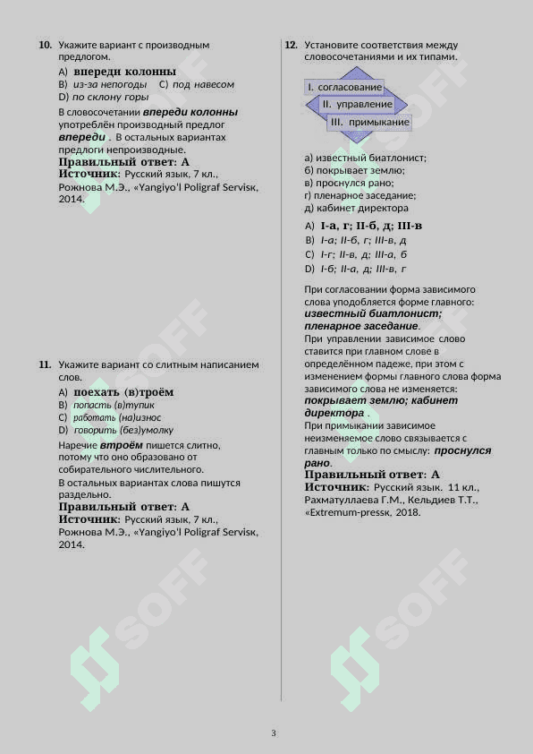 РУССКИЙ ЯЗЫК И ЛИТЕРАТУРА ДТМ 3