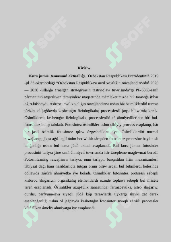 Fotosintezdiń jaqtılıq basqıshı 2