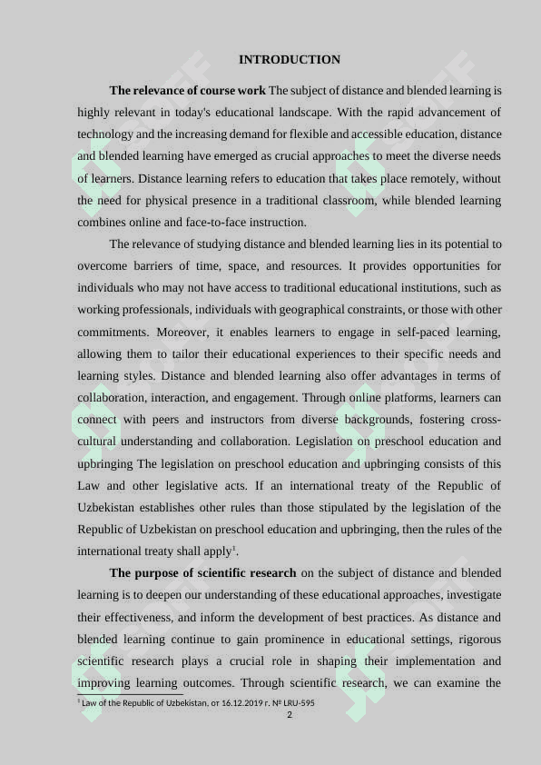 DISTANCE AND BLENDED LEARNING 2