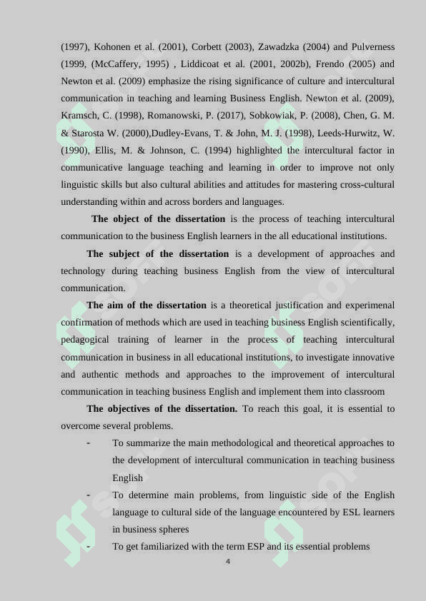 DEVELOPMENT OF INTERCULTURAL COMMUNICATION IN THE PROCESS OF TEACHING BUSINESS ENGLISH 4
