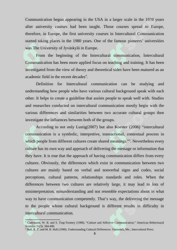 DEVELOPMENT OF INTERCULTURAL COMMUNICATION IN THE PROCESS OF TEACHING BUSINESS ENGLISH 8