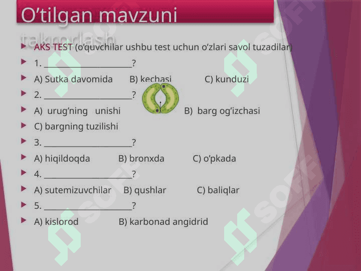 Tirik organizmlarda oziq moddalar transporti 3