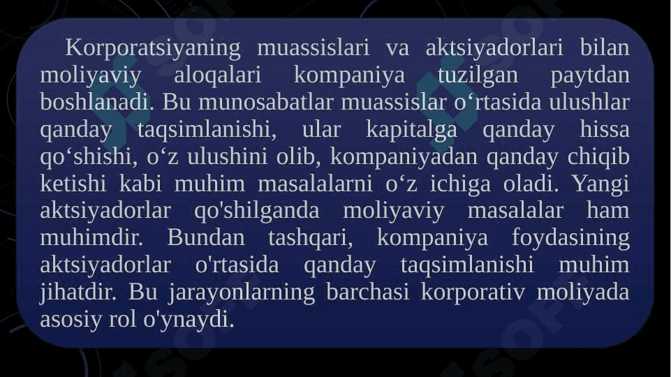 Korxonaning moliyaviy siyosati va uning asosiy yo'nalishlari 6