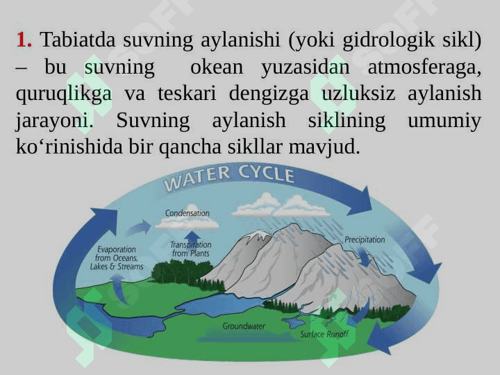 Табиатда сувнинг айланиши 2