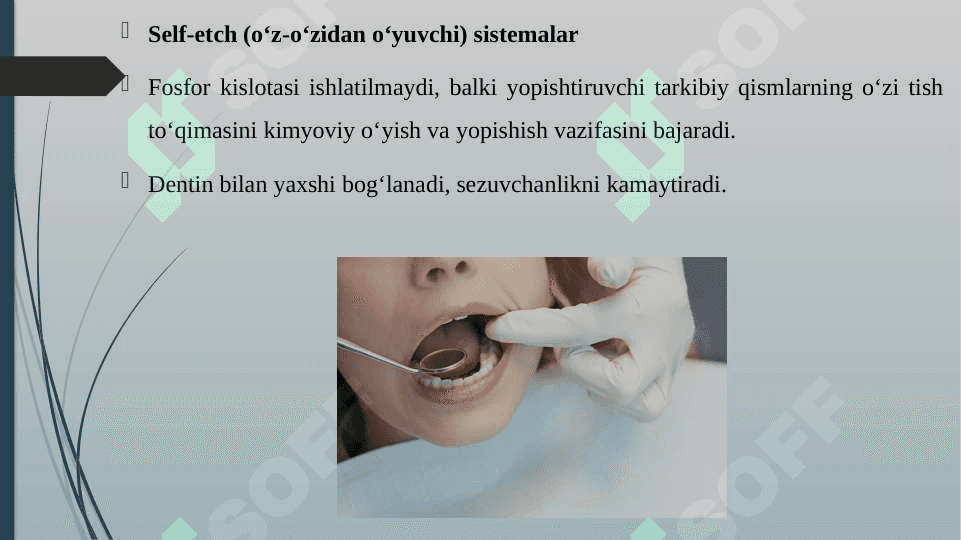 KOMPOZIT PLOMBA ASHYOLARI BILAN PLOMBALASHDA ADGEZIV SISTEMALAR 5