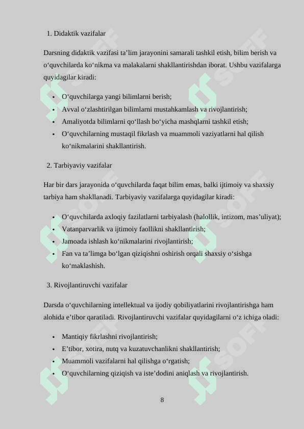 BOSHLANG’ICH SINFDA MATEMATIKA O’QITISHNI TASHKIL  QILISH SHAKLLARI 8