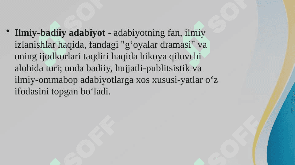 Ilmiy adabiyot va badiiy adabiyot tahlili 3