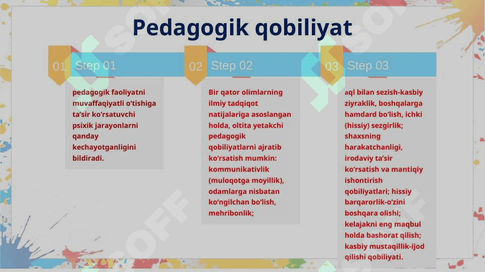 pedagogik mahoratning asosiy komponentlari 6