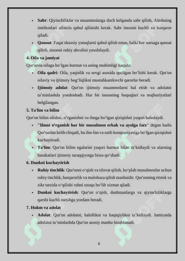 Islom dinining muqaddas kitobi “Qur'oni karimda” ijtimoiy pedagogik g'oyalar 1
