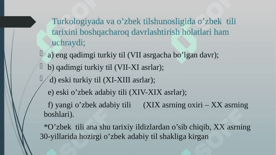 Hozirgi o’zbek tilining tarixiy ildizlari va dialektal asoslari 5
