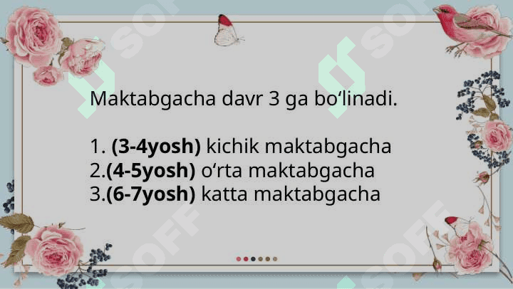 Maktabgacha yosh davrida psixik rivojlanish xususiyatlari 4