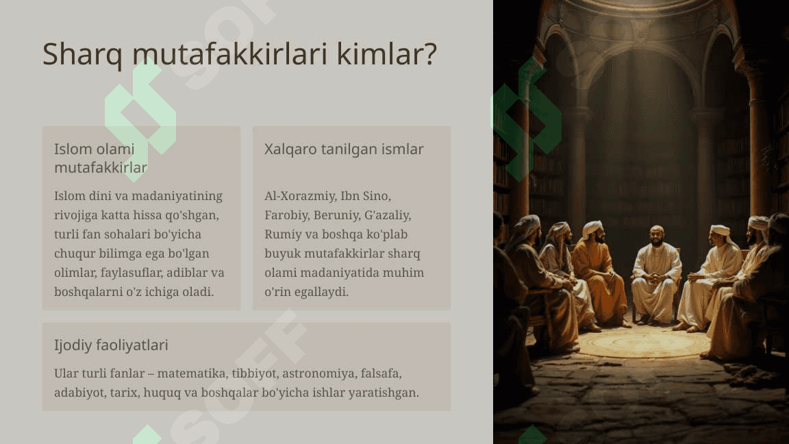 Sharq mutafakkirlarining islom dinning inson kamolotiga ta'siri haqidagi go'yalari 3