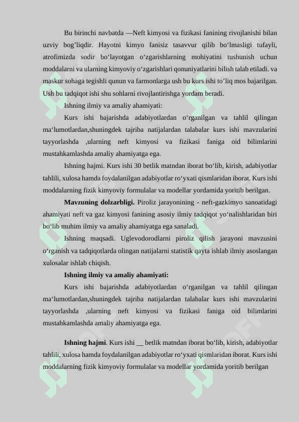 Neftni termik qayta ishlash jarayonlari 3