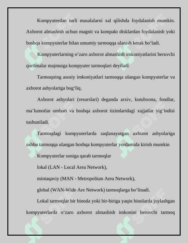 Internet-texnalogiyalar turlari va IT-aloqa innovatsiyasi 7