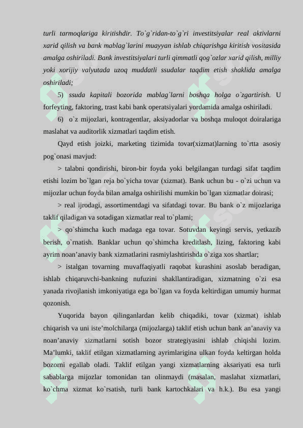 BANK MARKETINGI 8
