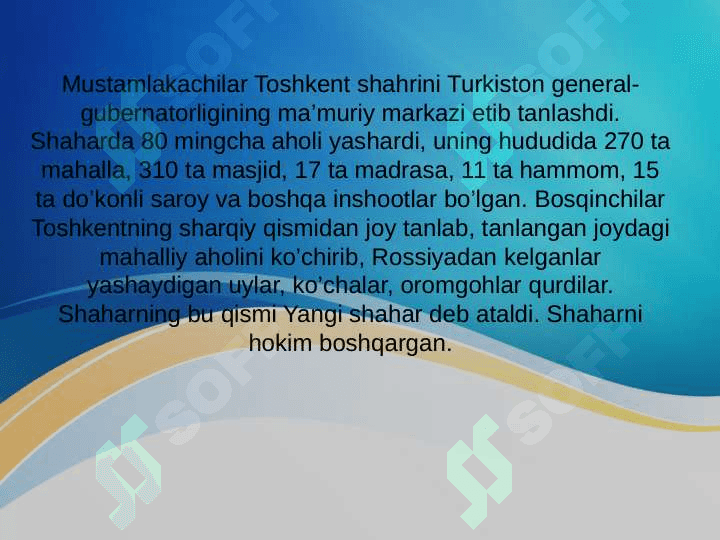 XIX asr 80 -90 yillarida Turkiston o’lkasining ma’muriy hududiy bo’linishi 3