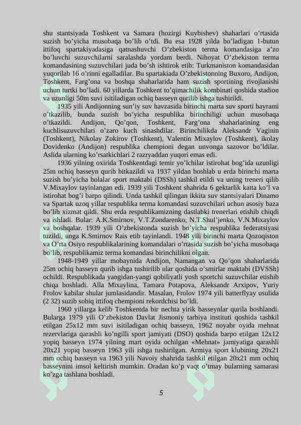 SUZISH VA UNI O‘QITISH METODIKASI 5