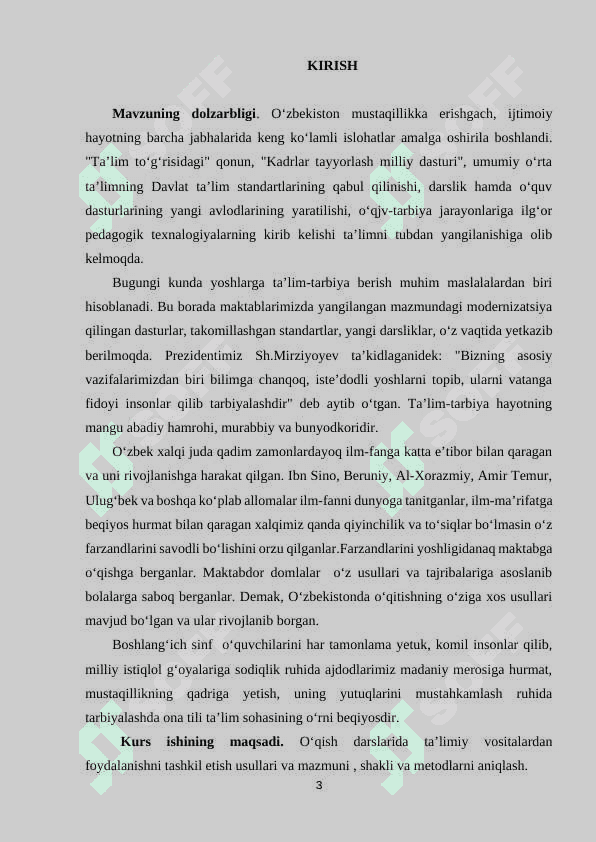 O‘QISH SAVODXONLIGI DARSLARIDA TA’LIMIY VOSITALARDAN FOYDALANISH 3
