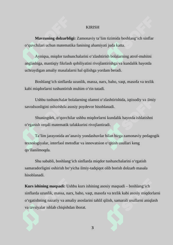 BOSHLANG‘ICH SINFLARDA O‘RGANILADIGAN ASOSIY MIQDORLAR 3