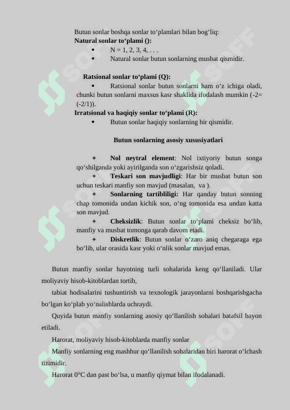 Matematika kurs ishi 6