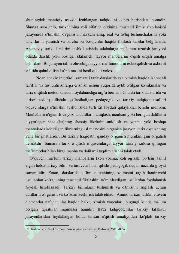 O’qitish metodlarini tanlash va ularning ahamiyati 5